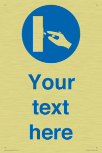 Custom Use Switch Sign